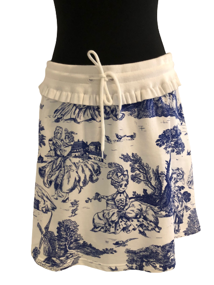 Moschino Anime Look Skirt white blue IT42