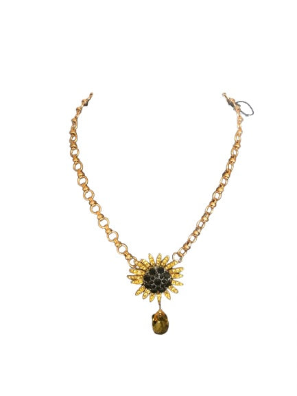 Dolce & Gabbana Sunflower Necklace – Single Pendant